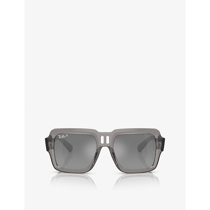  Ray-Ban RB4408 square-frame injected sunglasses