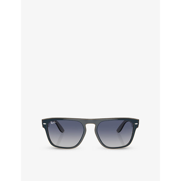  Ray-Ban RB4407 square-frame injected sunglasses