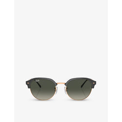 Mens Ray-Ban RB4429 irregular-frame crystal sunglasses