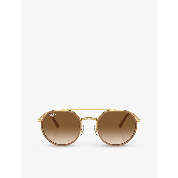 Ray-Ban RB3765 round-frame metal sunglasses | LYBSTORE