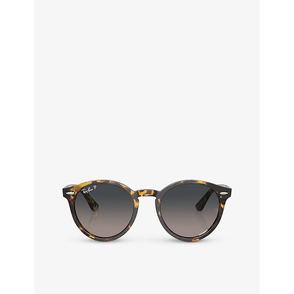 Ray-Ban RB7680S Larry round-frame tortoiseshell acetate sunglasses