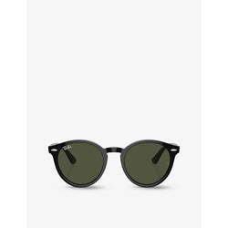  Ray-Ban RB7680S Larry round-frame acetate sunglasses