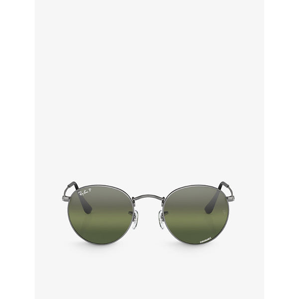  Ray-Ban RB3447 round-frame metal sunglasses