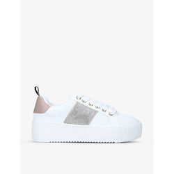 Kg Kurt Geiger Lighter Gem faux-leather low-top trainers