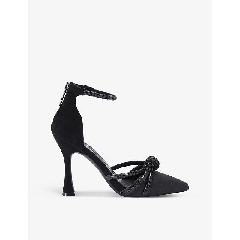 Kg Kurt Geiger Ava knot-embellished faux-leather heeled sandals