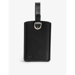 Samsonite Logo-embossed faux-leather luggage tag