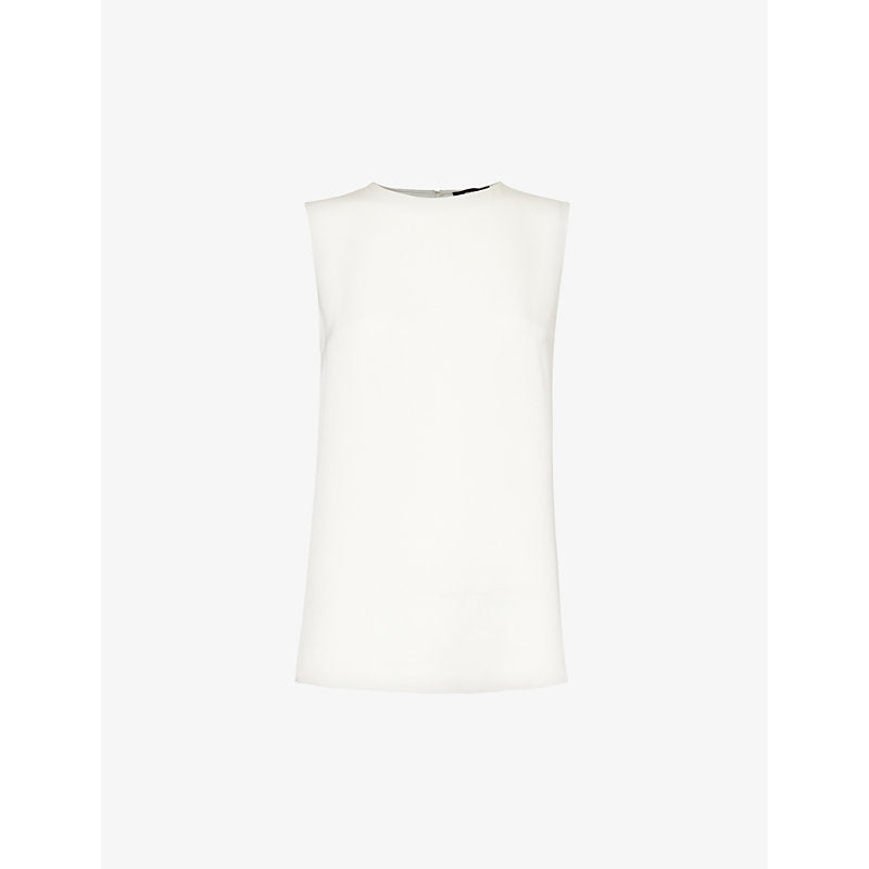  Theory Sleeveless regular-fit silk top