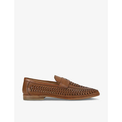 Kurt Geiger London Pablo woven leather loafers