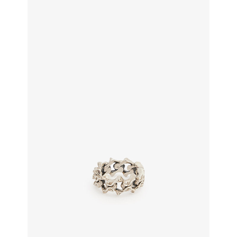 Emanuele Bicocchi Arabesque link-chain sterling-silver ring