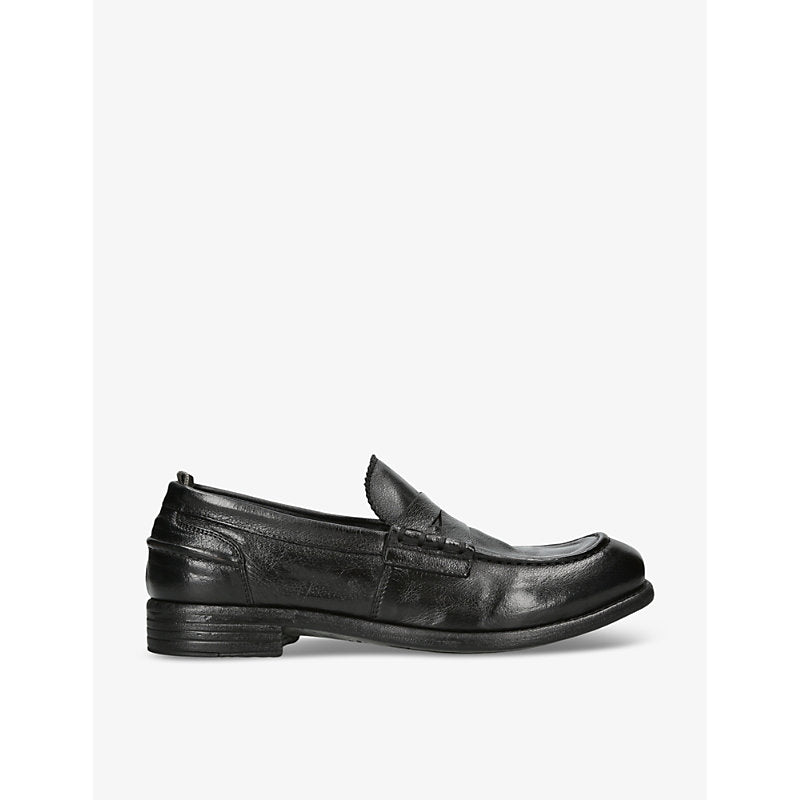  Officine Creative Calixte leather penny loafers