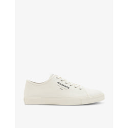 Allsaints Underground logo-print canvas low-top trainers