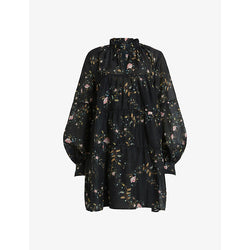 Allsaints Mindy floral-print woven mini dress | ALLSAINTS