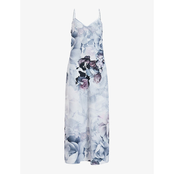 Allsaints Bryony Valley floral-print recycled-polyester maxi dress