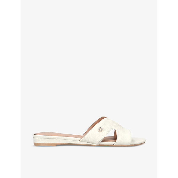 Carvela Seville logo-embellished leather flat sandals