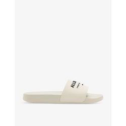 Allsaints Underground logo-debossed rubber slides