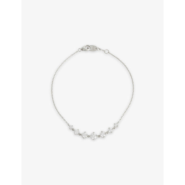 Vrai Linked 14ct white-gold and 0.85ct brilliant-cut lab-grown diamond tennis bracelet