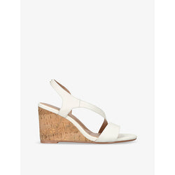 Carvela Symmetry C-stud leather wedge sandals | CARVELA