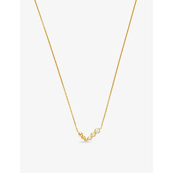  Missoma Articulated 18ct recycled yellow gold-plated vermeil recycled sterling-silver and cubic zirconia pendant necklace