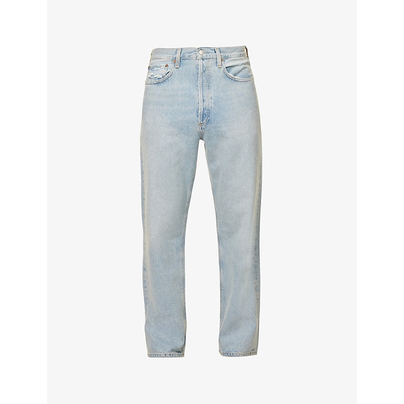  Agolde 90s Snapshot straight-leg mid-rise recycled-denim jeans