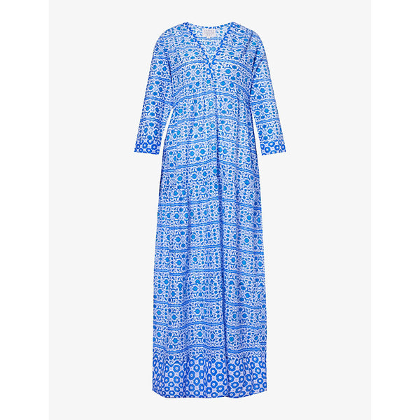 Aspiga Mykonos floral-print organic-cotton maxi dress | ASPIGA