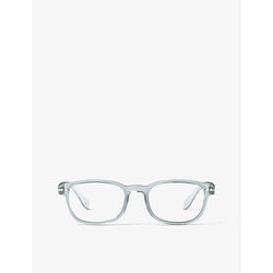 Mens Izipizi #B square-framed havane reading glasses