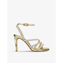 Kg Kurt Geiger Savanna embellished faux patent-leather sandals