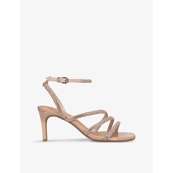 Kg Kurt Geiger Savanna Low embellished metallic sandals | Kg Kurt Geiger