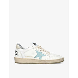  Golden Goose Women's Ballstar 10548 star-embroidered leather low-top trainers