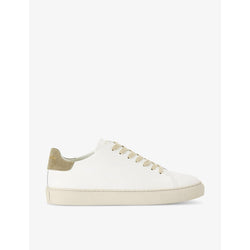 Kurt Geiger London Lennon logo-embossed leather low-top trainers