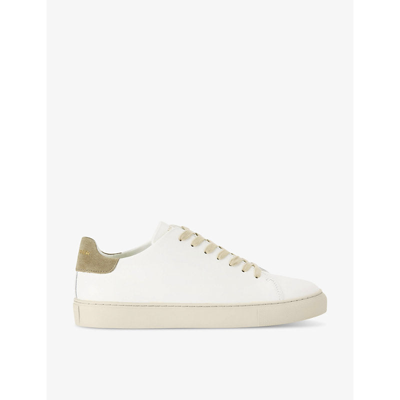 Kurt Geiger London Lennon logo-embossed leather low-top trainers