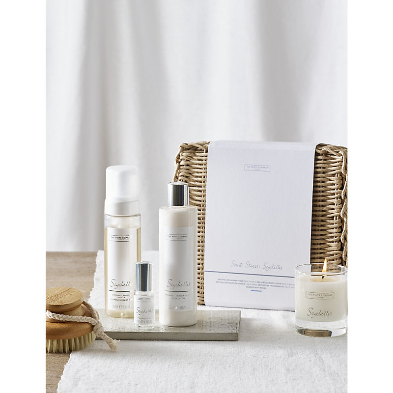 The White Company Scent Stories Seychelles home fragrance gift set