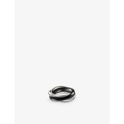 Cartier Trinity medium 18ct white-gold and ceramic ring