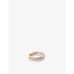 Cartier Trinity small 18ct white-gold, yellow-gold and rose-gold ring