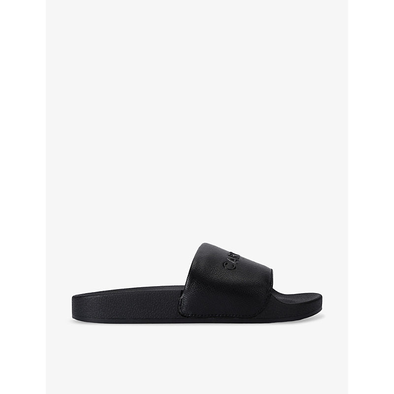 Carvela Frame logo-embossed rubber sliders