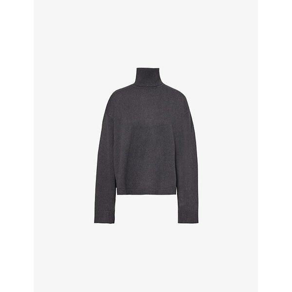 The Frankie Shop Rhea turtleneck wool and cotton-blend knitted jumper