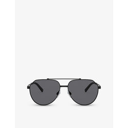 Dolce & Gabbana DG2288 pilot-frame steel sunglasses | LYBSTORE