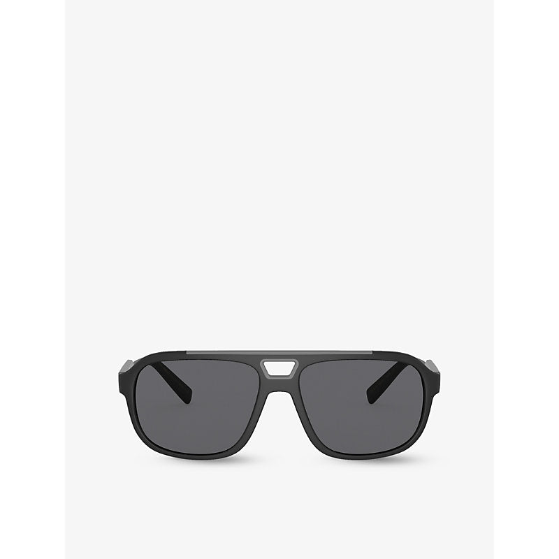  Dolce & Gabbana DG6179 pilot-frame nylon sunglasses