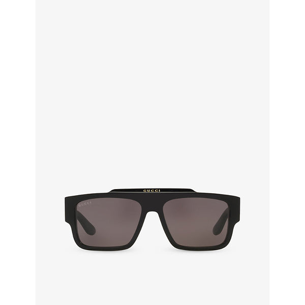 Gucci GC002152 GG1460S square-frame acetate sunglasses | LYBSTORE