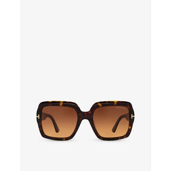  Tom Ford TR001783 Kaya square-frame tortoiseshell acetate sunglasses