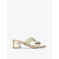 Kg Kurt Geiger Roise micro rope-strap woven heeled mules | KG KURT GEIGER