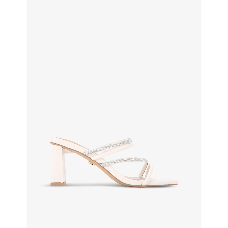 Kg Kurt Geiger Sasha embellished faux-leather sandals