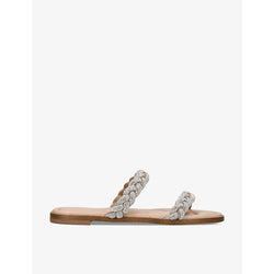 Kg Kurt Geiger Riley crytal-embellished braided woven sandals