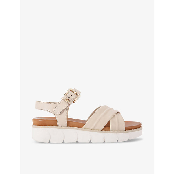 Kg Kurt Geiger Ruella multi-strap flat leather sandals