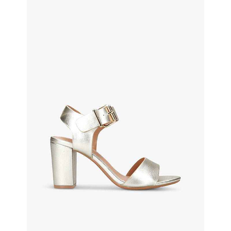 Kg Kurt Geiger Sutton metallic faux-leather sandals | Kg Kurt Geiger