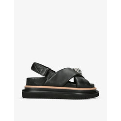  Kurt Geiger London Orson cross-strap leather flat sandals