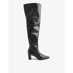 Whistles Inessa heeled leather over-the-knee boots | Whistles