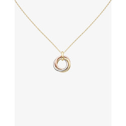 Cartier Trinity 18ct rose, yellow and white-gold necklace