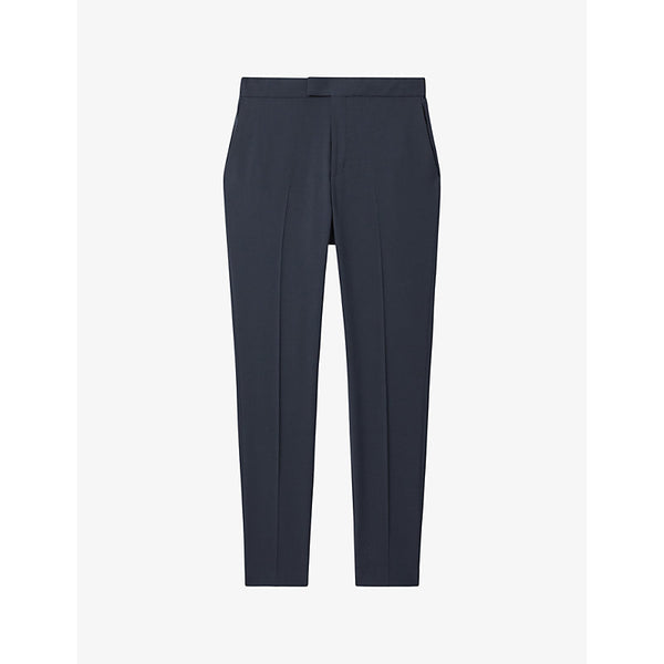  Reiss Found pressed-crease straight-leg stretch-woven trousers