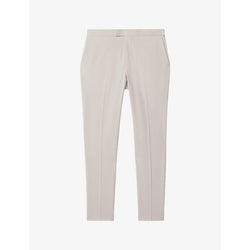  Reiss Found pressed-crease straight-leg stretch-woven trousers