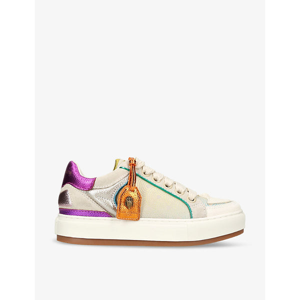 Kurt Geiger London Southbank Tag panelled leather low-top trainers